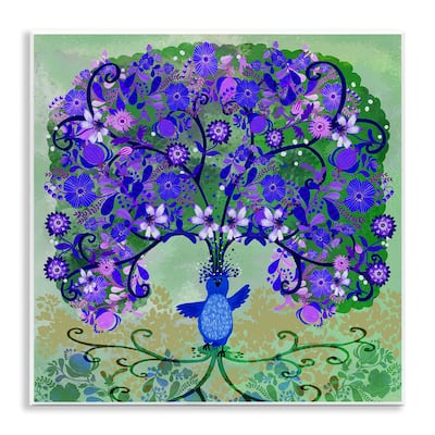 Stupell Tree Blooming From Bird Wall Plaque Art Design By Kay Widdowson