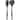 2 Piece Silicone Kitchen Tool Serving Spoon and Turner Set in Gray