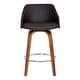 preview thumbnail 13 of 13, Alec Upholstered Wood Counter or Bar Swivel Stool