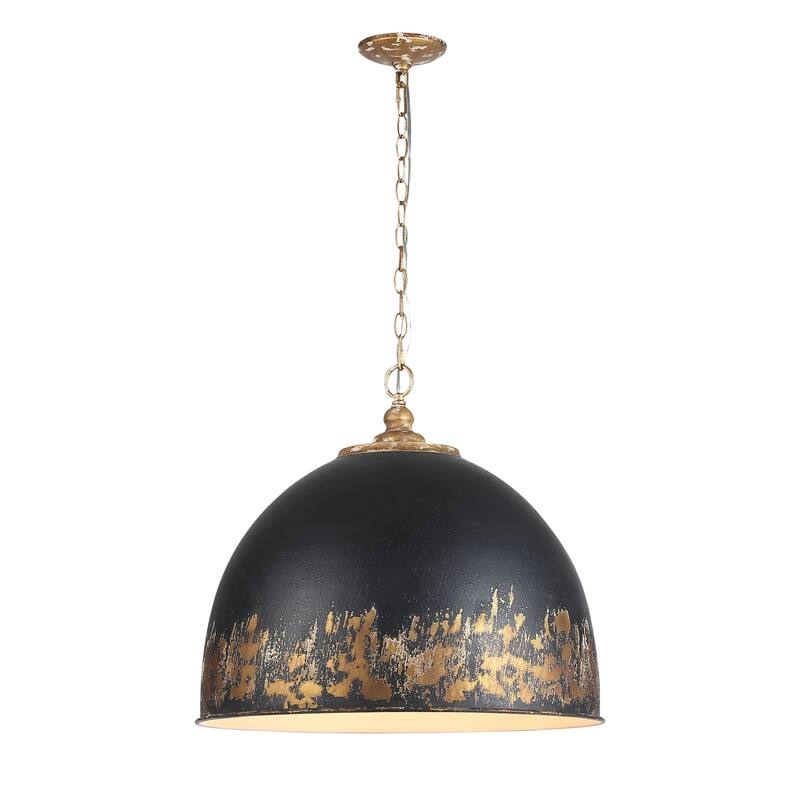 Golden Lighting Alison 5-light Pendant in Vintage Gold and Weathered Black Iron shade - 5 Light Pendant