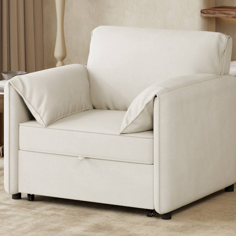 Pull-out Sofa Bed, 3-in-1 Convertible Sleeper