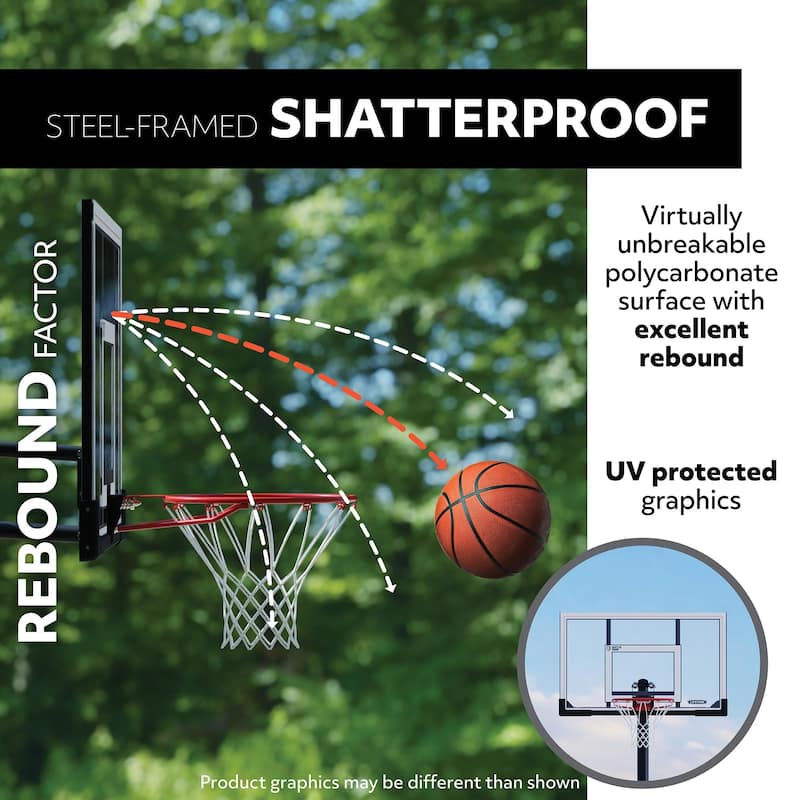 Lifetime Adjustable Portable Basketball Hoop, 44 inch