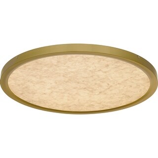 Outskirts Integrated LED Brushed Gold Flush Mount with CCT Switch