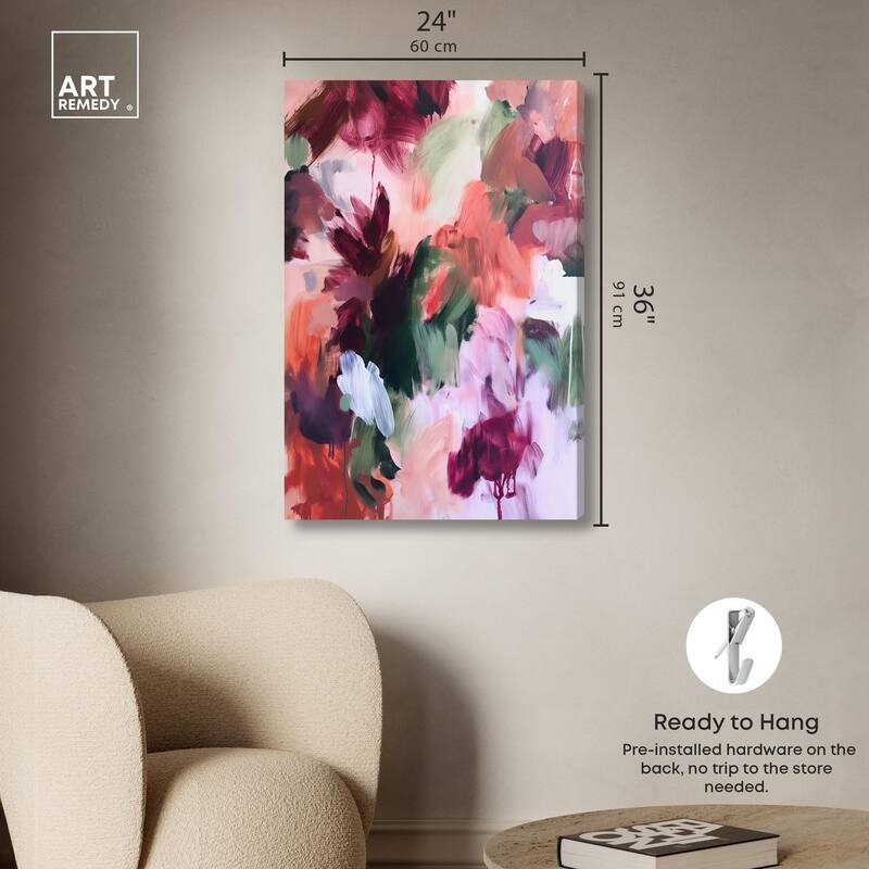 Adelas Garden II Canvas by Art Remedy, Gallery Wrapped