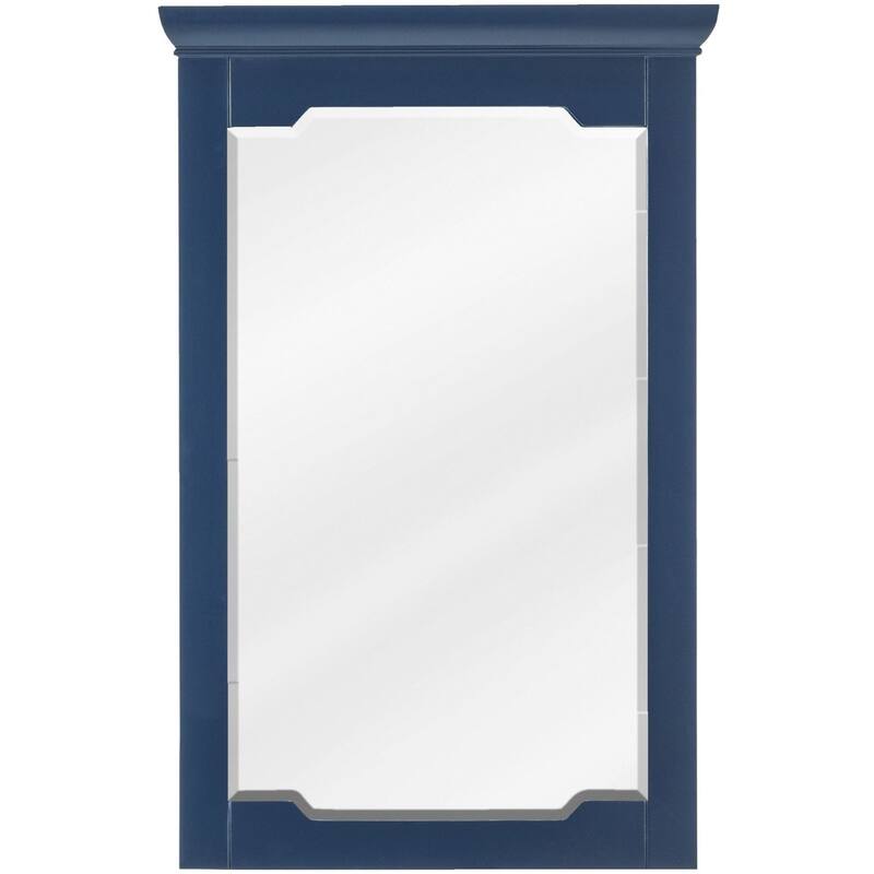 Jeffrey Alexander Chatham 34" x 22" Rectangular Beveled Framed Wall - Hale Blue