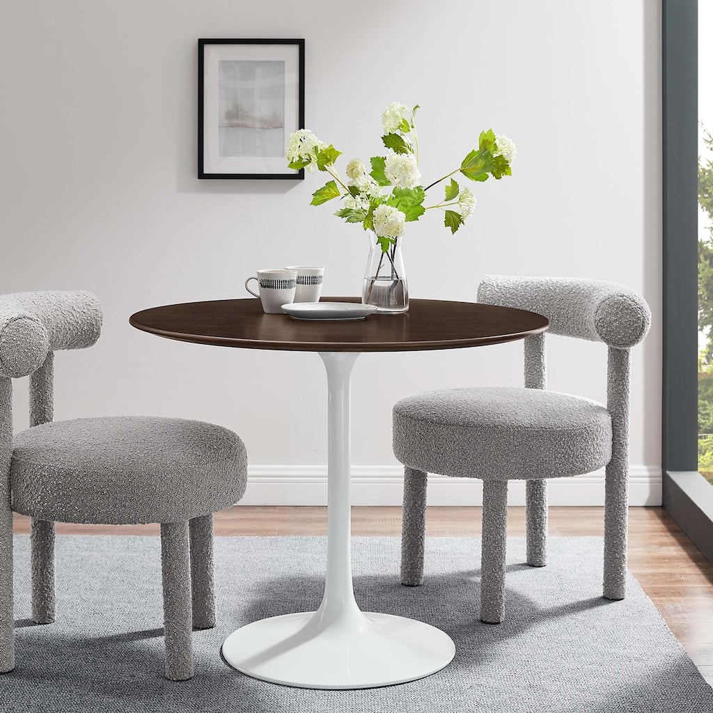 Lippa 36" Round Wood Grain Dining Table - Cherry