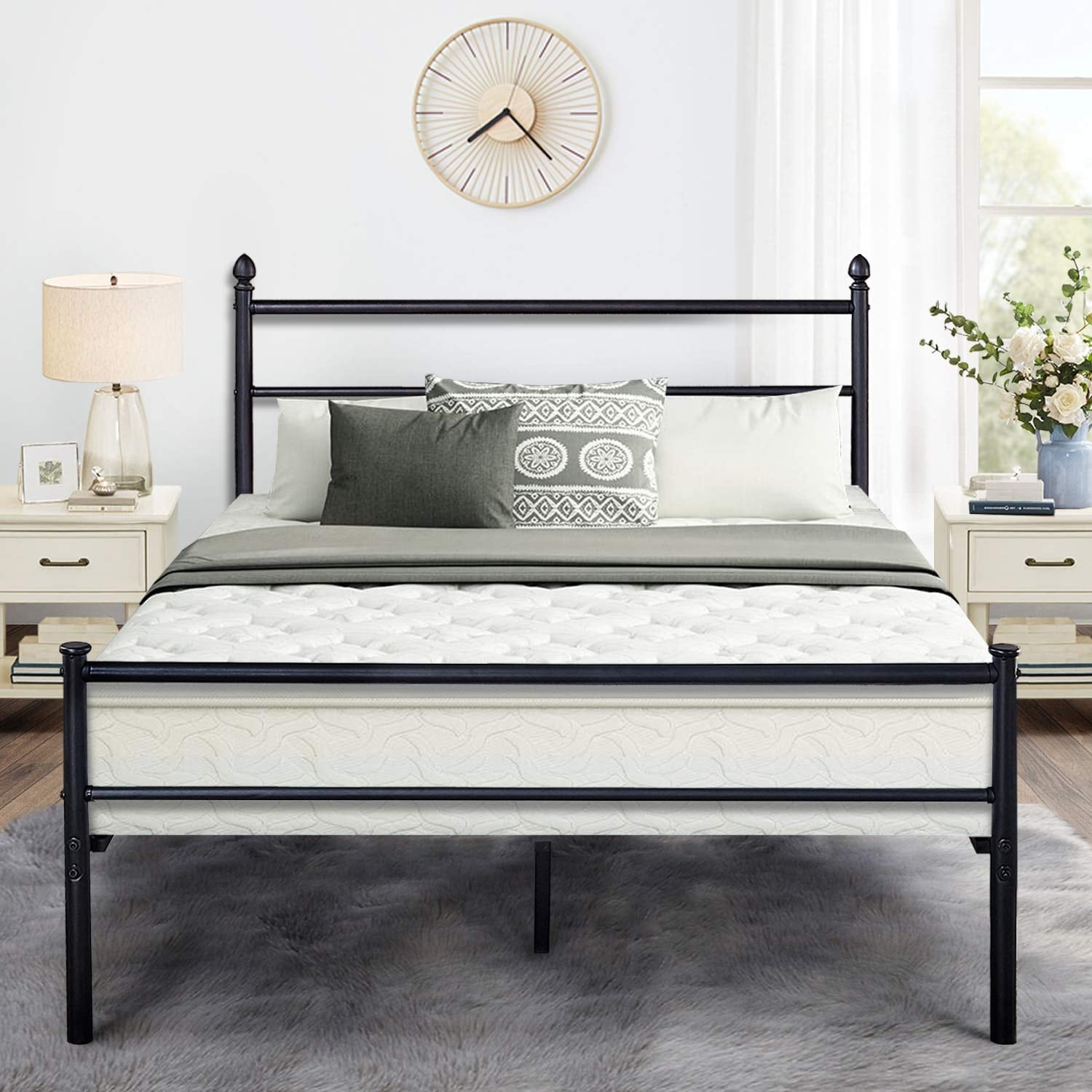 california king bed frame with headboard