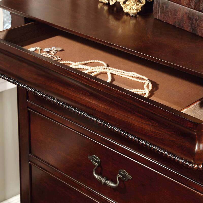 Diva Traditional Cherry Solid Wood 6-Drawer Chest by Furniture of America