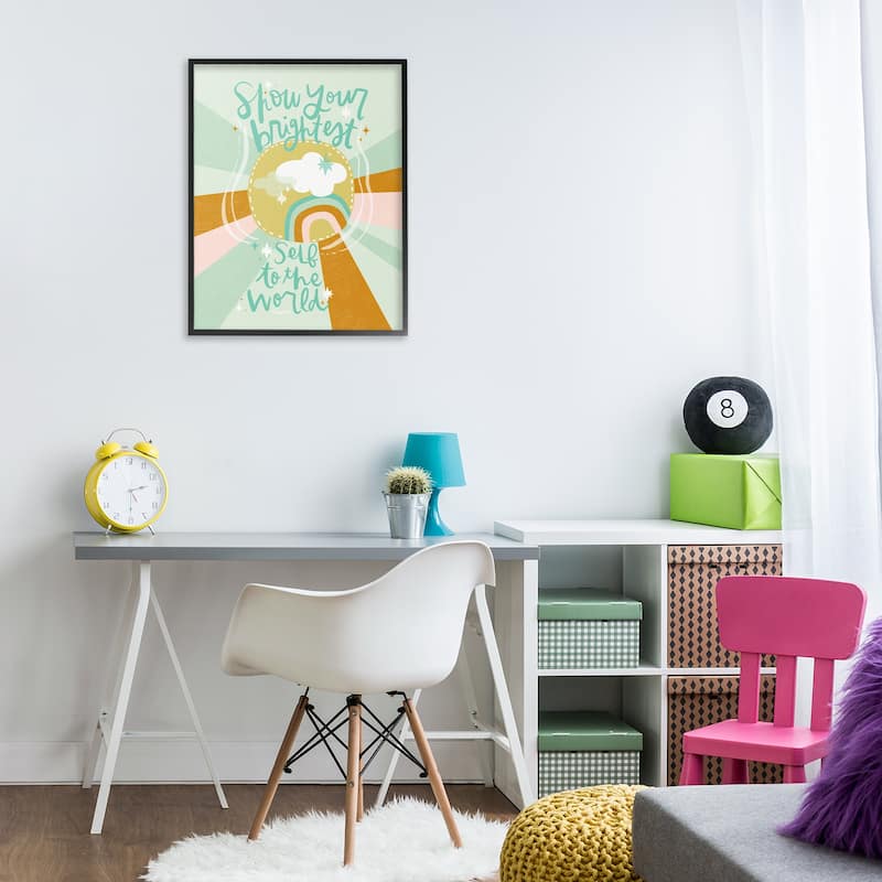 Stupell Show Your Brightest Self Framed Giclee Art Design By Mandy Ford Art + Illustration