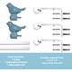 preview thumbnail 38 of 56, Cute Bird Finial Adjustable Decorative Designer Curtain Rod