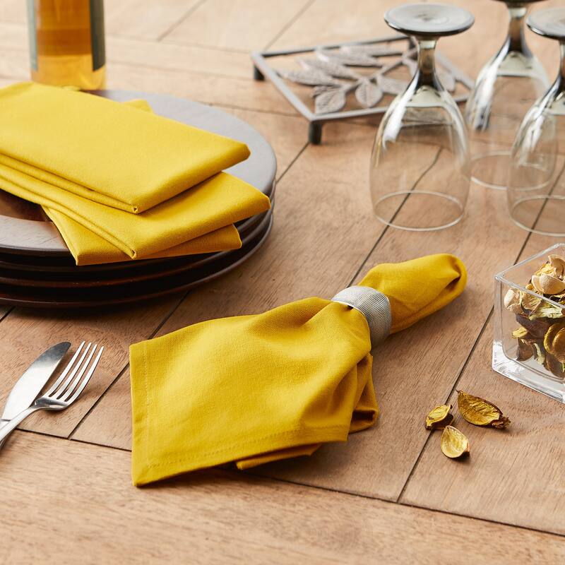 DII Solid Cotton Napkin Set/6
