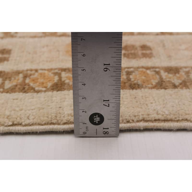 ECARPETGALLERY Hand-knotted Chobi Finest Cream Wool Rug - 10'2 x 13'8