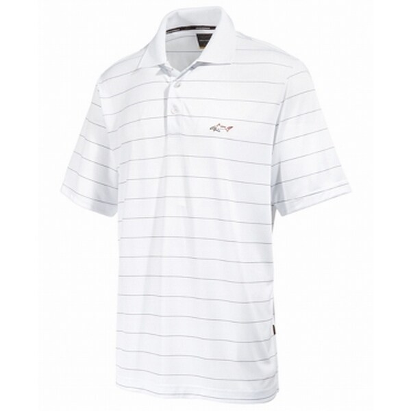 Shop Greg Norman Bright White Mens Size Large L Polo Rugby Stripe