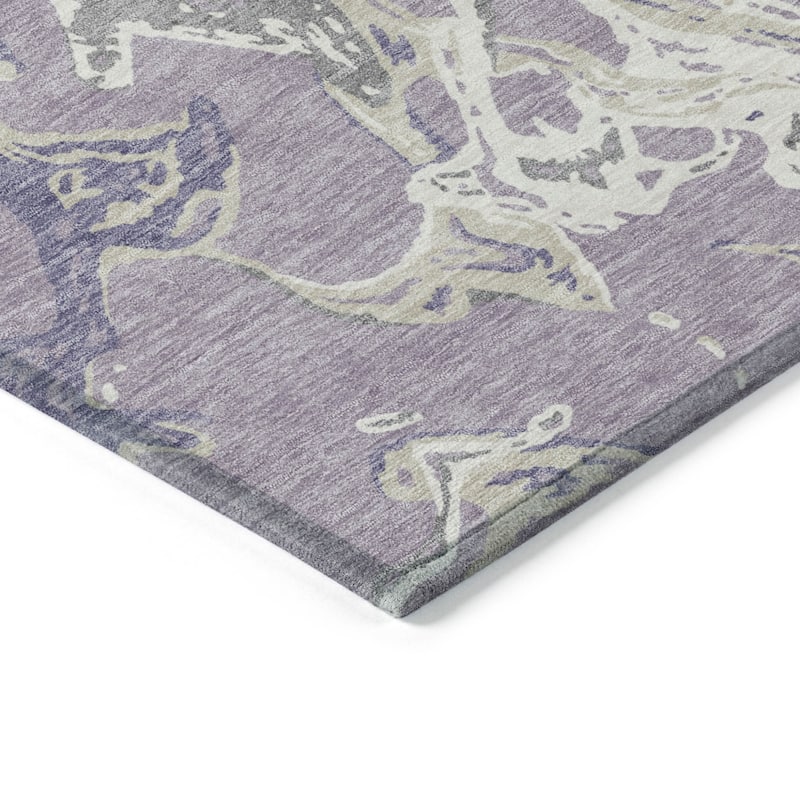 HomeRoots Abstract Transitional Rectangle Outdoor Rug