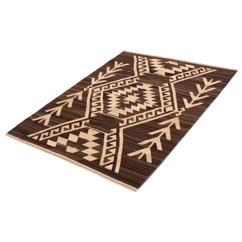 Sivas Brown Kilim 6'0" x 8'0" - 6'0 x 8'0