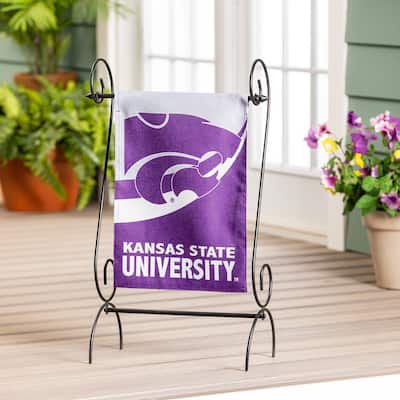 Kansas State University Burlap Flag Garden Size