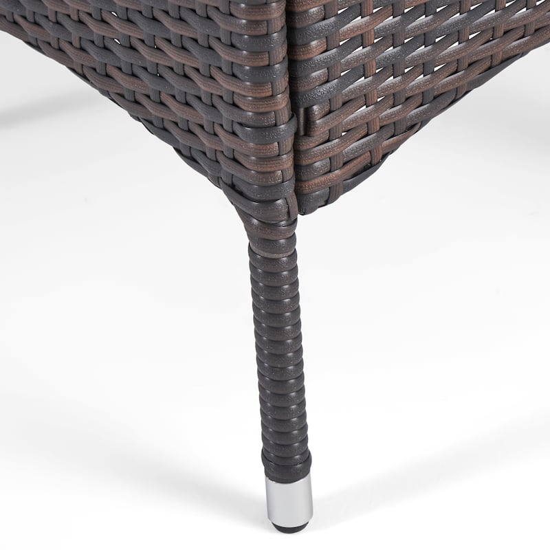 Algoma Wood and Wicker Outdoor 9-piece Dining Set by Christopher Knight Home