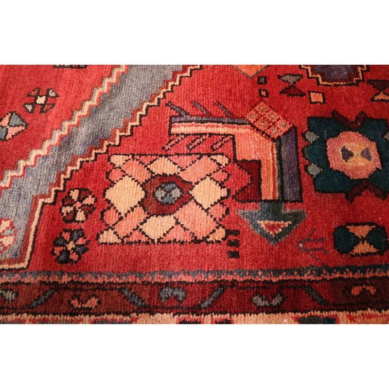 ECARPETGALLERY Hand-knotted Andelz Red Wool Rug - 4'3 x 8'2
