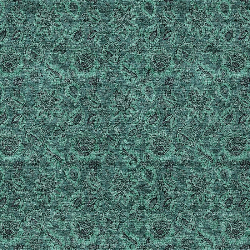 HomeRoots Floral Transitional Rectangle Outdoor Rug