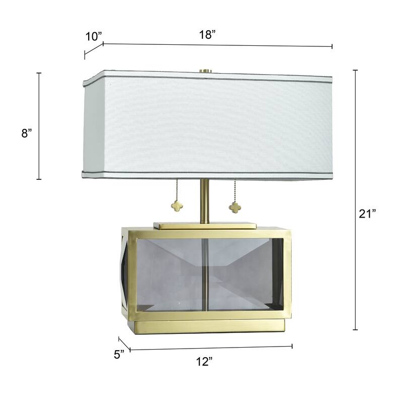 Tamara Day for Stylecraft Celeste Pure Crystal Glass Table Lamp