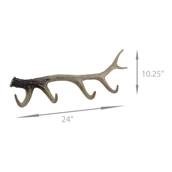 Shop Large Faux Deer Antler Decorative Wall Hook Hanging 10 25 X