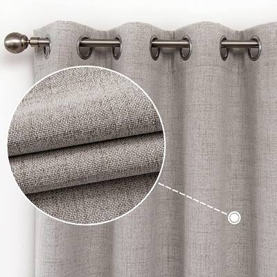 100% Blackout Window Curtains for Bedroom Noise Reducing,Thermal Insulated Room Darkening Grommet,2 Panels Sets(52 x 95 inches)