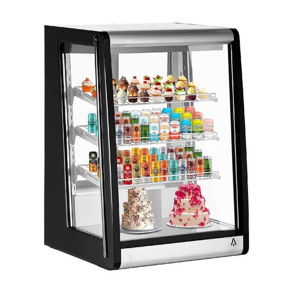 Fridge Casing Commercial Countertop Refrigerator Display Case 5.1 Cu.Ft. with ...