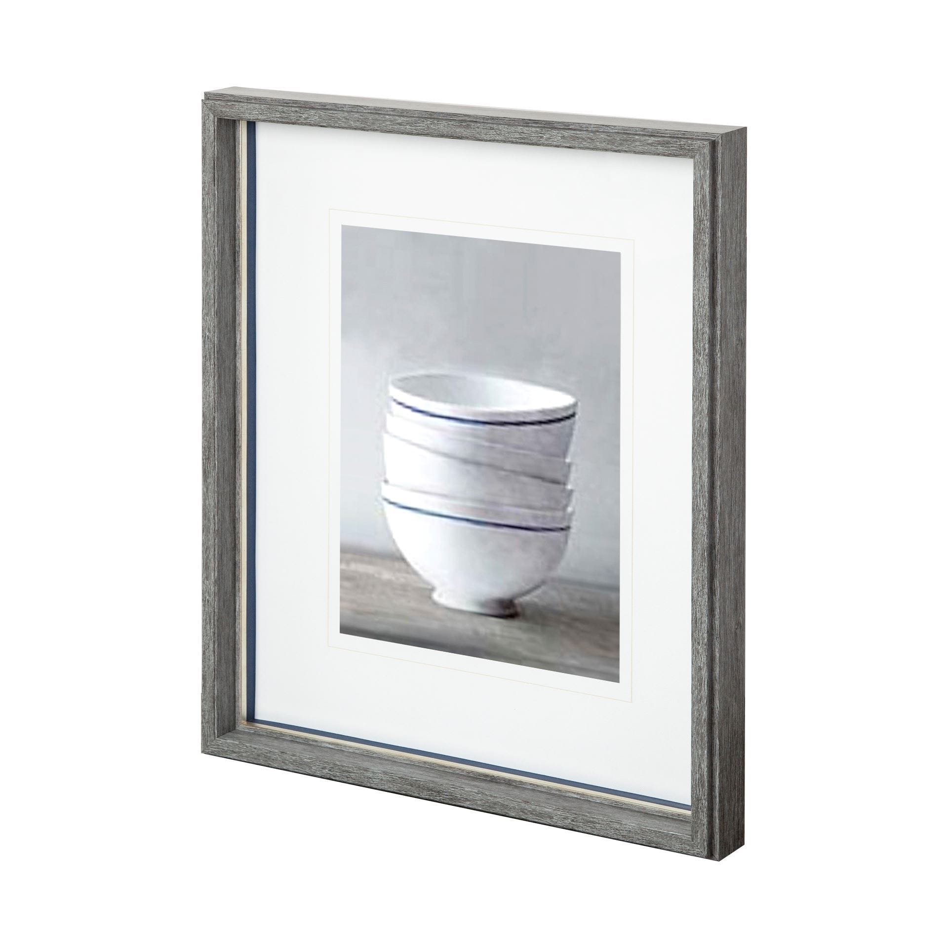 Mercana Four Artisan Bowls by Mark Chandon a Framed Art Print Matted under Glass
