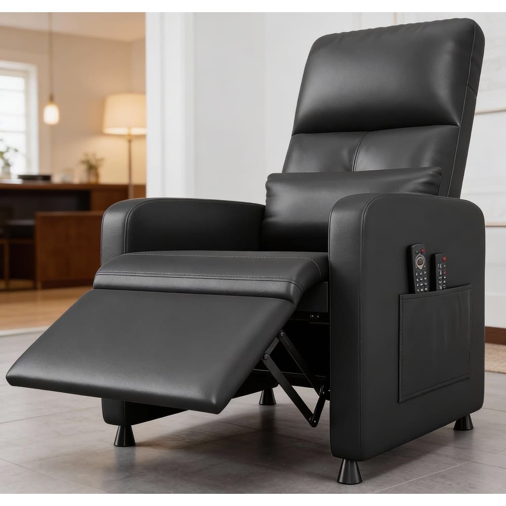 Power Recliner Chair, with Overstuffed Seat