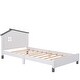 preview thumbnail 4 of 10, Twin Size Wood Platform Bed with House-Shaped Headboard