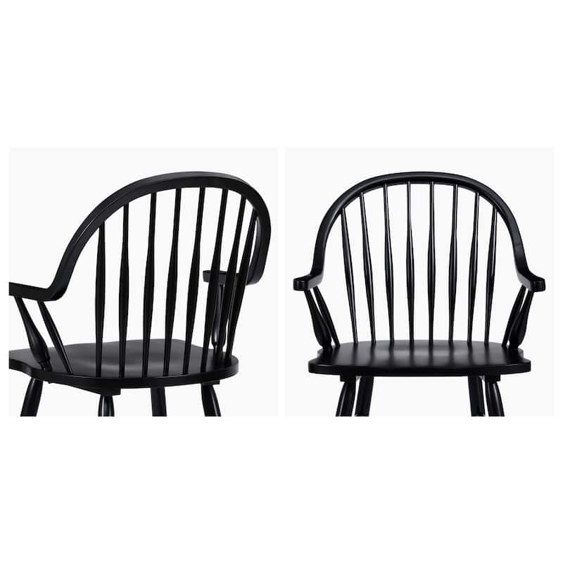Farmhouse 20.7" Wide Windsor Back Arm Chair - 20.7"w x 21"d x 35.3"h