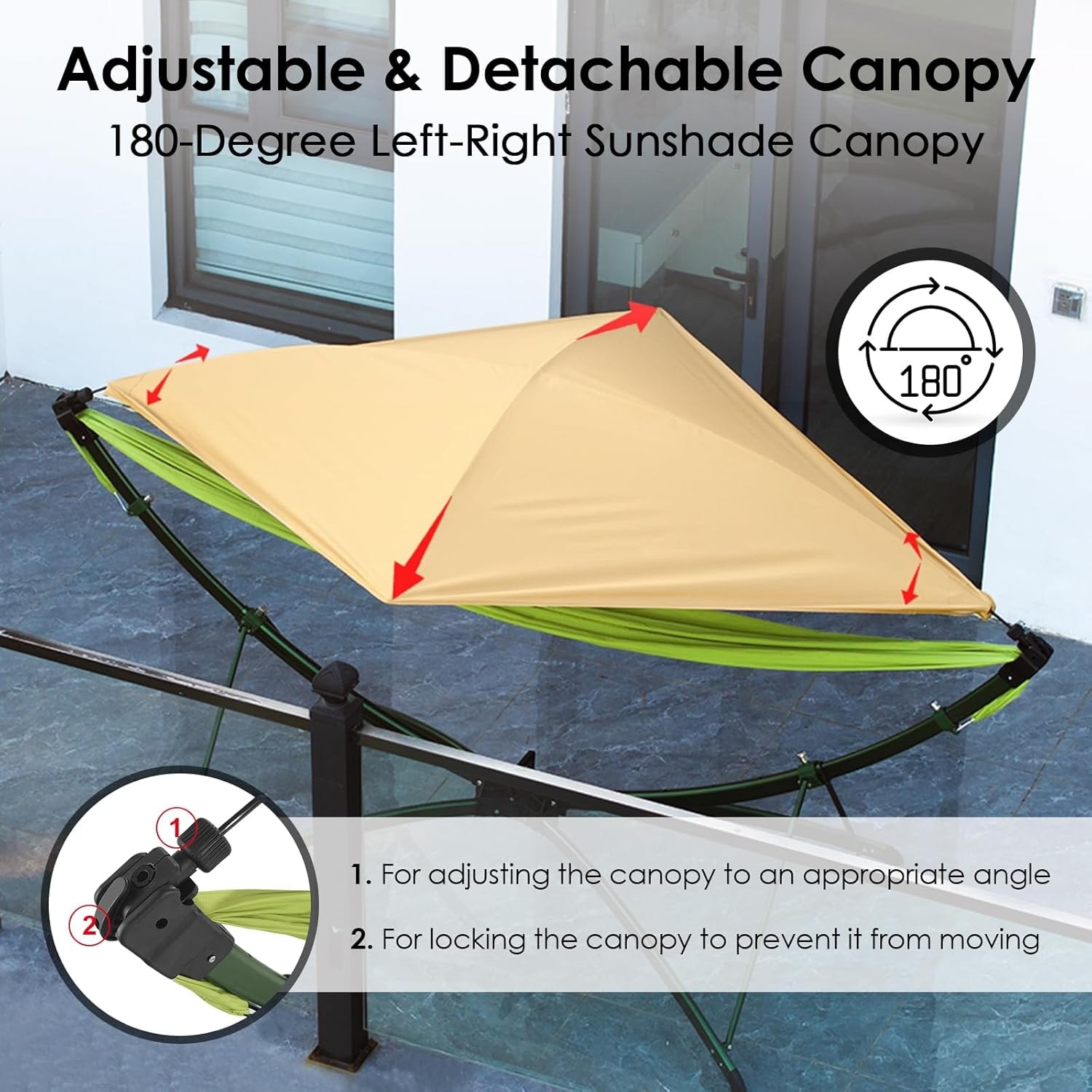 Portable Outdoor Hammock with Quick-Fold Stand for Camping