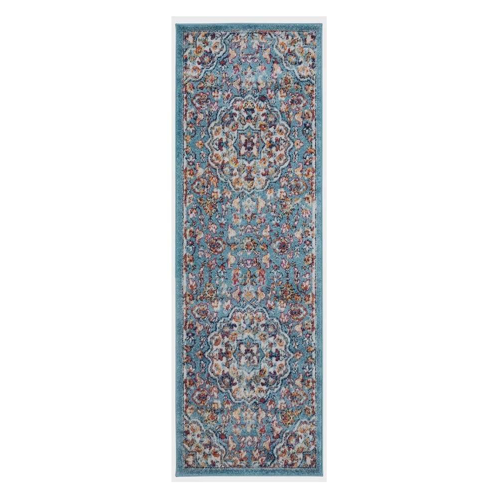 Aurelia Lyni Blue Medallion Area Rug