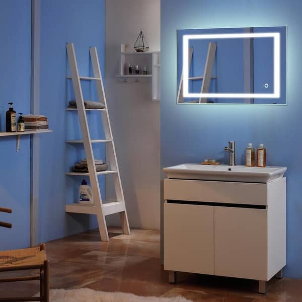 Strick Bolton Kirby Waterproof Led Touch Light Bathroom Mirror On Sale Overstock 28562593 Get free shipping on qualified frameless, led light vanity mirrors or buy online pick up in store today in the bath department. strick bolton kirby waterproof led