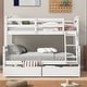 preview thumbnail 9 of 21, Twin Over Full Bunk Bed with Ladder & Storage Drawers