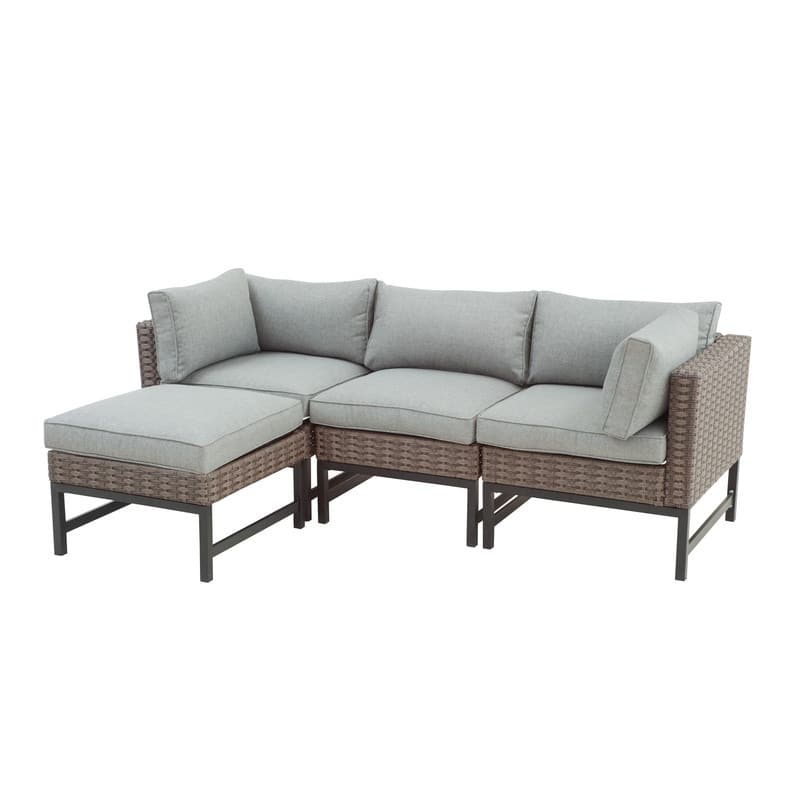 Patio Festival Right-Angle 5-Piece Outdoor Conversation Set
