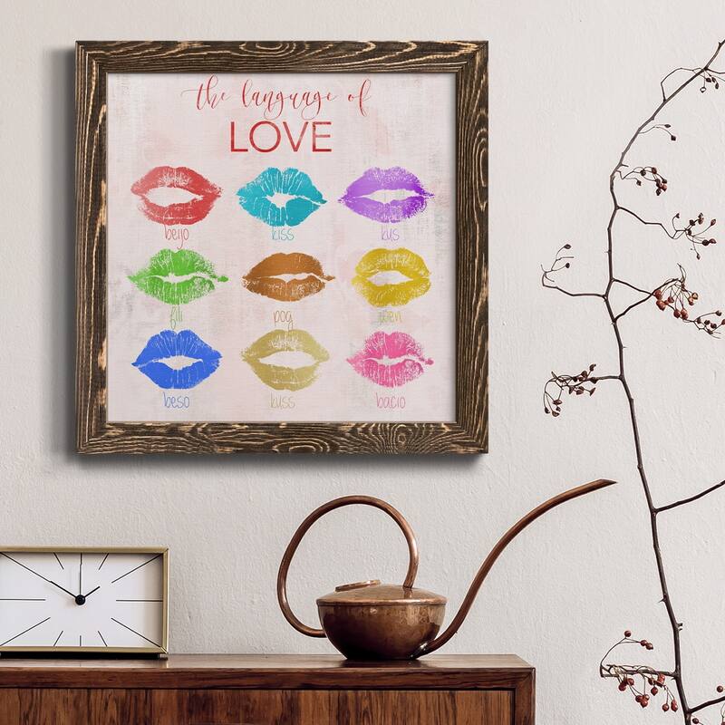Rainbow Kiss-Premium Framed Canvas - Ready to Hang