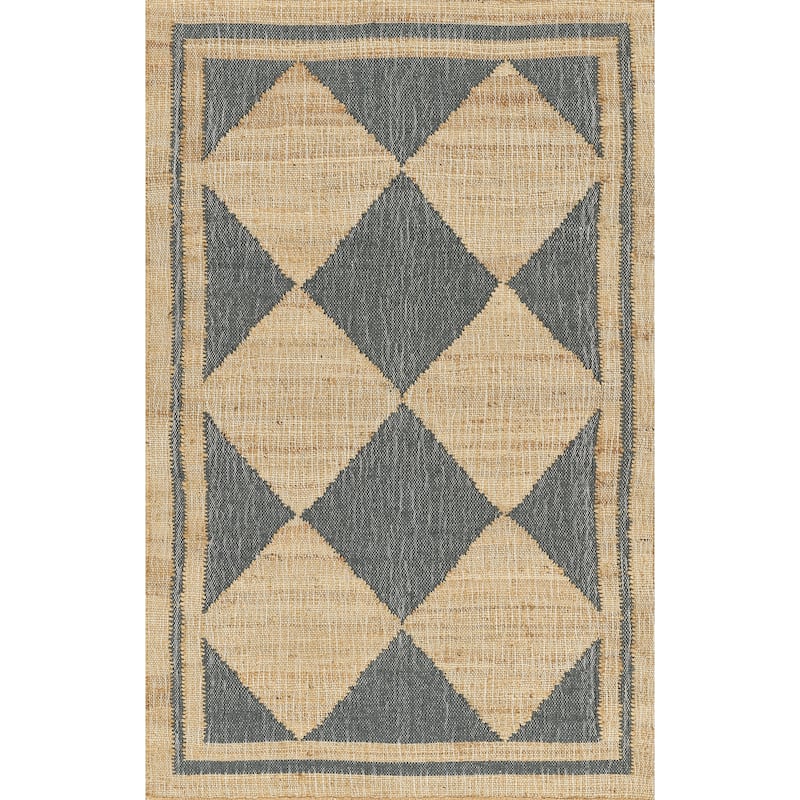 Erin Gates by Momeni Orchard Court Hand Woven Wool and Jute Area Rug - Blue - 2' X 3'