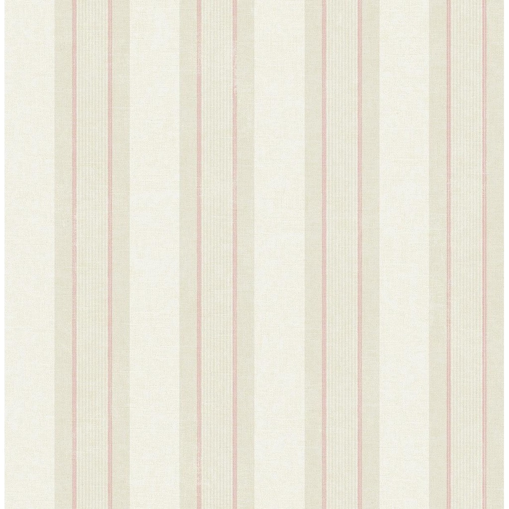 Seabrook Designs Polina Stripes Unpasted Wallpaper