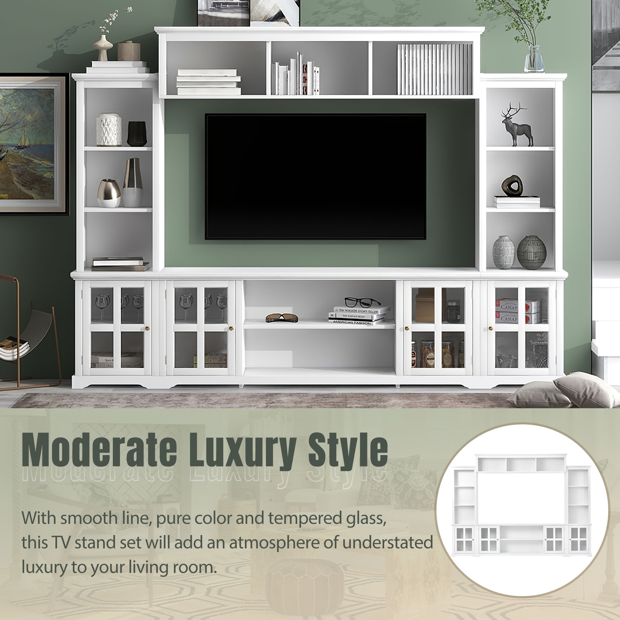 White bookshelf 2025 entertainment center