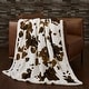 preview thumbnail 145 of 158, Indigo Hill by HiEnd Accents Campfire Sherpa Fleece Throw, 1PC or 3PC 1-Piece - Elsa-Chocolate