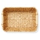 preview thumbnail 41 of 45, Hyacinth Seagrass Oval Storage Baskets with Wooden Handles Woven Bins