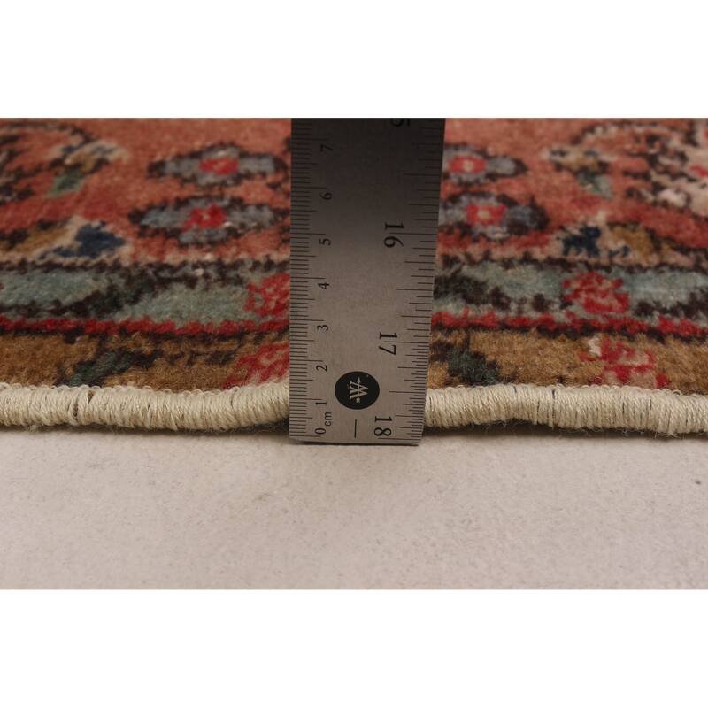 ECARPETGALLERY Hand-knotted Melis Vintage Cream Wool Rug - 5'10 x 9'7