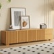 preview thumbnail 12 of 18, 79" Mid-Century Modern TV Stand - Wood Media Console, Living Room Entertainment Center with Ample Storage