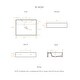 preview thumbnail 3 of 42, Rectangular Wall Mount Basin with Faucet Drilling Options and Overflow