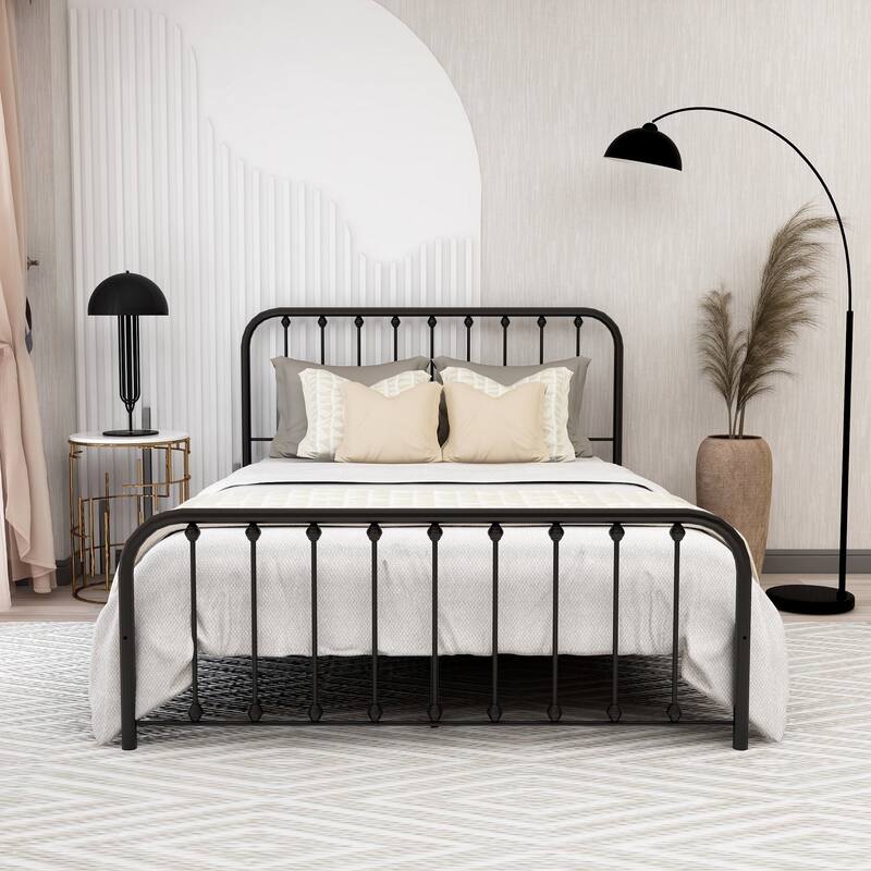 Alazyhome Sturdy Metal Platform Bed Frame