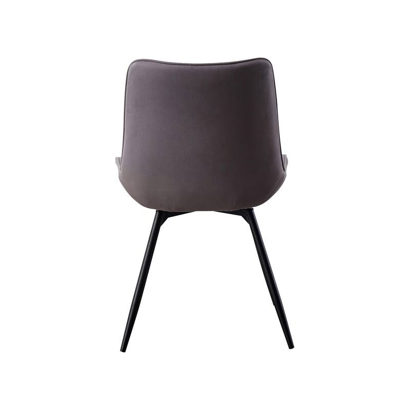 Monta Grey Tufted Swivel Dining Chairs (Set of 2)