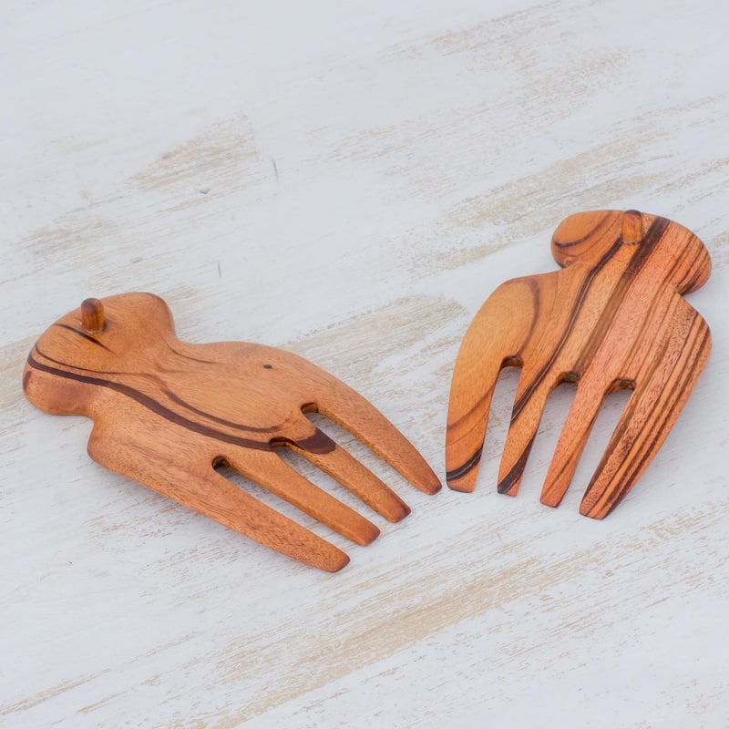 Handmade Delights Wood Salad Servers (Guatemala)