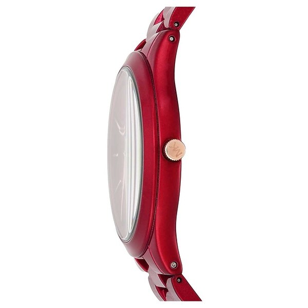 michael kors red runway watch