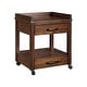 preview thumbnail 2 of 2, Baldridge Rustic Brown Casual Printer Stand